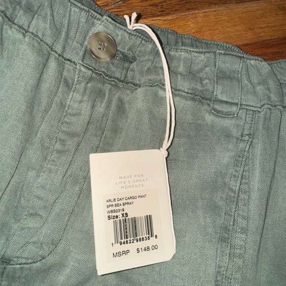 Faherty Arlie Day Cargo Pant In Sea Spray Size XS NWT - Picture 4 of 7